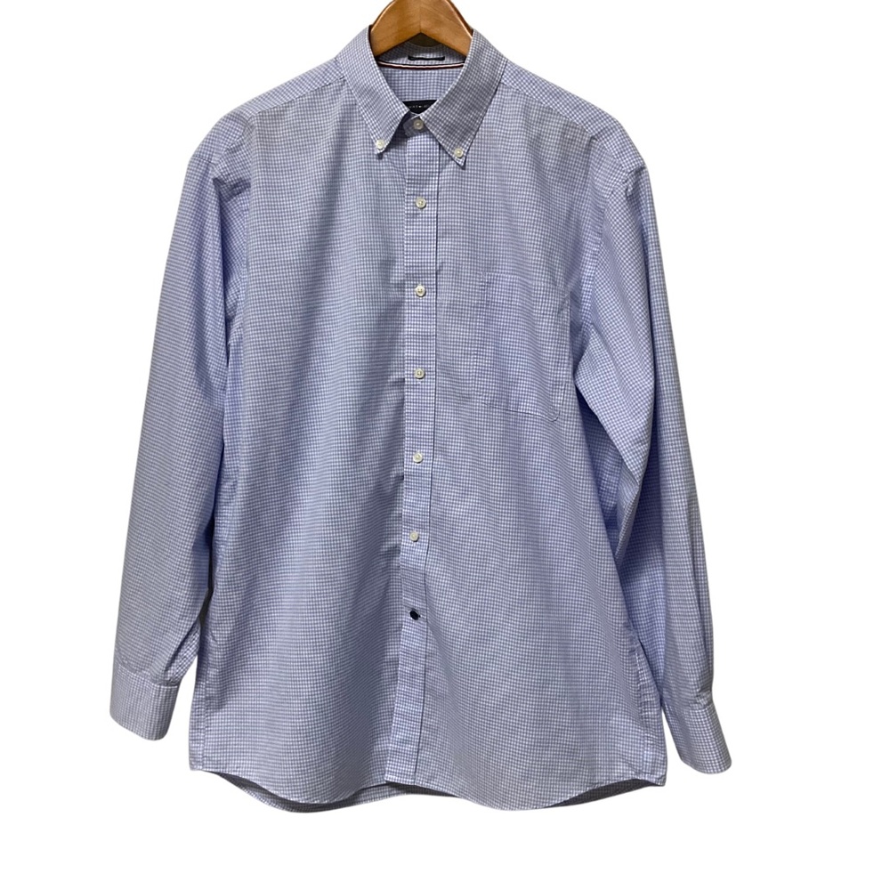 TOMMY HILFIGER Men’s Blue White Checkered Shirt